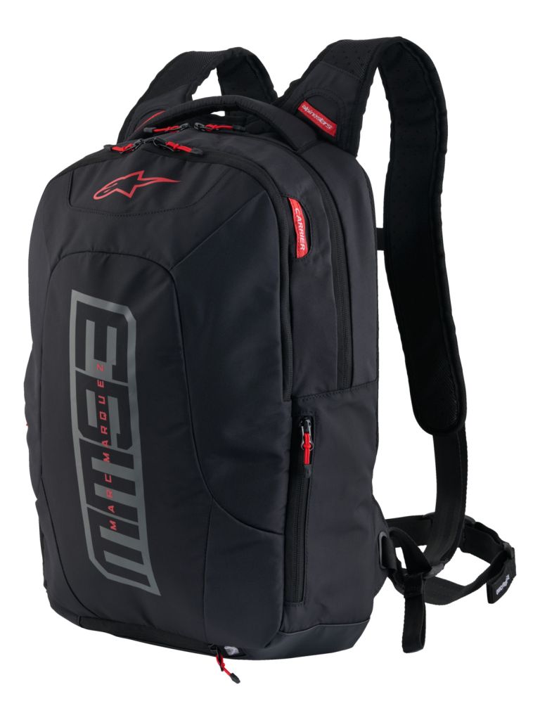 Batoh CITY HUNTER V2 MM93 kolekce, ALPINESTARS (černá/šedá/červená, objem 22 l) 2025