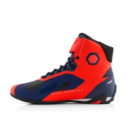 Topánky FASTER-4 MM93 kolekce, ALPINESTARS (červená fluo/modrá/bílá) 2025