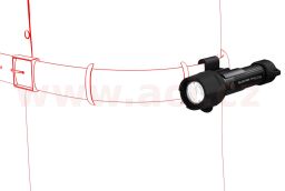 LED LENSER P7R WORK UV - ruční svítilna pracovní s bočním UV světlem, dobíjecí, dosvit 240 m, záruka 7 let