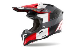Prilba AVIATOR 3 Monarch, AIROH (šedá/červená matná) 2025