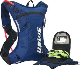 Batoh ENDURO RAW 3, USWE - ŠVÉDSKO (factory modrá, objem 3L, hydrobag 1,5L)