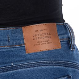 SKRÁTENÉ jeans SOFIA AA Slim jeans, OXFORD, dámske (světlá modrá)