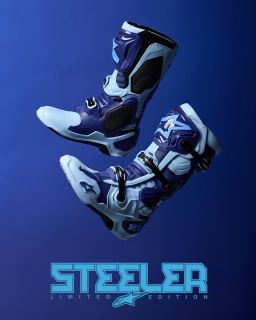 Boty TECH 10 limitovaná edice STEELERS, ALPINESTARS (modrá/světle modrá) 2025