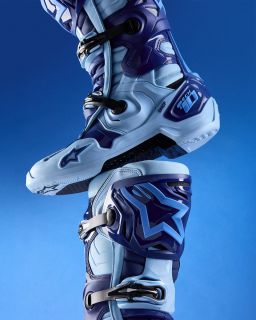 Boty TECH 10 limitovaná edice STEELERS, ALPINESTARS (modrá/světle modrá) 2025