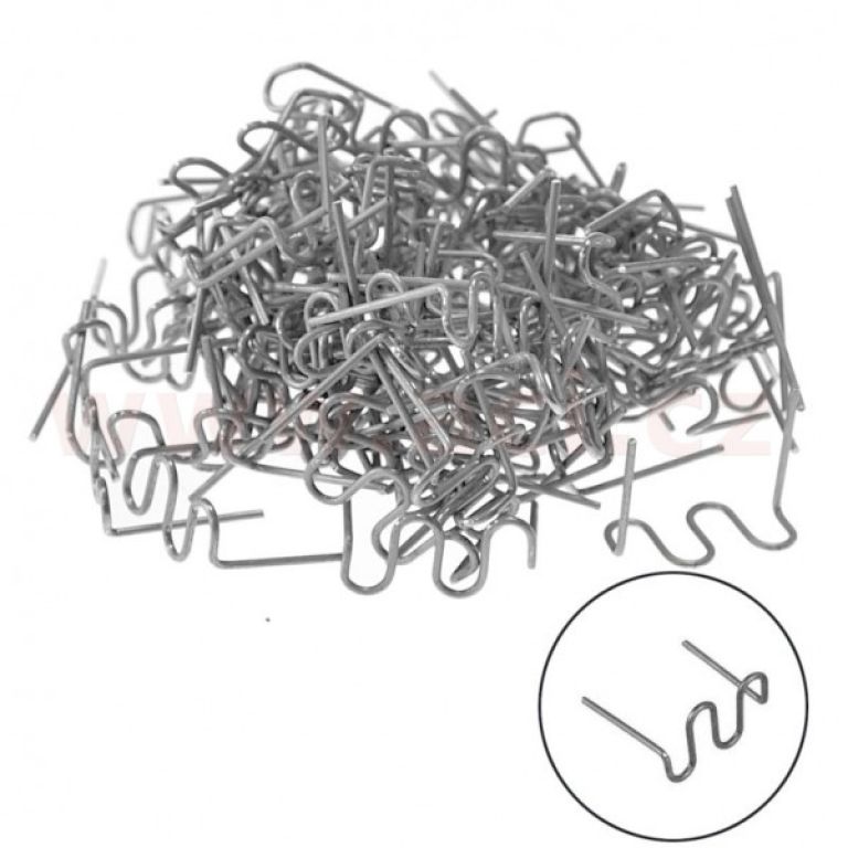 Sponky na svařování plastu typ S 0,8mm, 100 ks