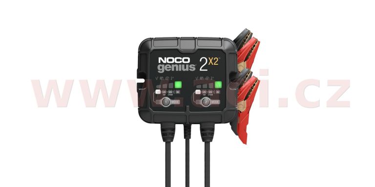 Nabíječka pro nabíjení 2 baterií NOCO 2x2, 6/12 V, 2-40 Ah, 2 A