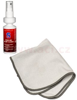 S čistič hľadí s mikrovláknovou utierkou - Visor & Helmet Cleaner 100 ml
