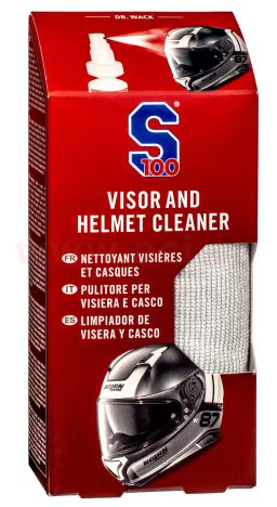 S čistič hľadí s mikrovláknovou utierkou - Visor & Helmet Cleaner 100 ml