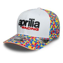 šiltovka APRILIA RACING BARCELONA (biela, viac bar.)