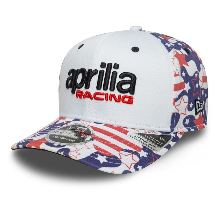 šiltovka APRILIA RACING USA (bílá,modrá,červená)