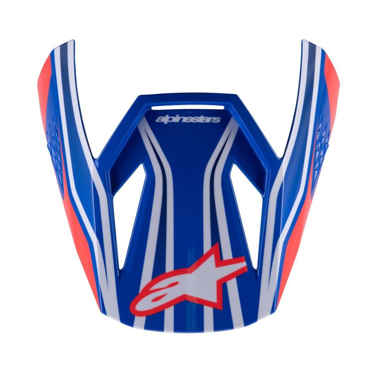 šilt pre prilby S-M3 WURX, ALPINESTARS (černá/žlutá fluo/modrá/červená)