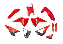 Kompletné sada plastov 5 dielov HONDA, RTECH (červená-čierna) OEM farba