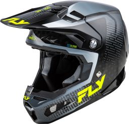 Prilba FORMULA S CARBON, FLY RACING - USA (šedá/hi-vis)