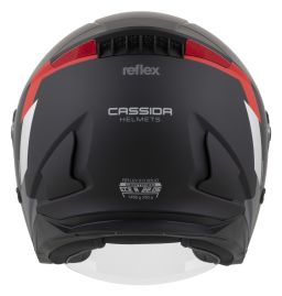 Prilba Reflex 2.0 Safety, CASSIDA (čierna matná/červená/šedá/stříbrná reflexné) 2025