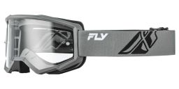 Okuliare FOCUS, FLY RACING - USA detské (šedé/černá - číre plexi)