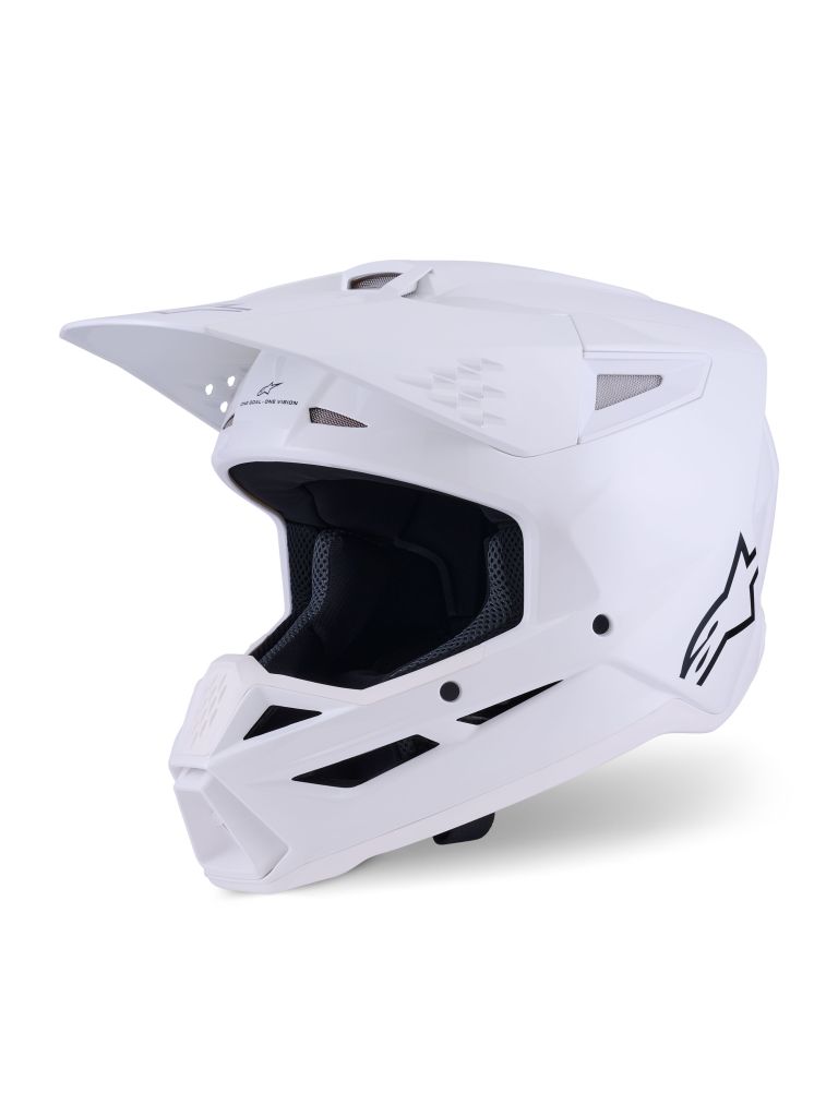 Prilba S-M3 SOLID, ALPINESTARS (biela) 2026