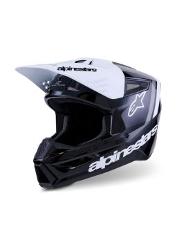 Prilba S-M3 RADIUM, ALPINESTARS (černá/bílá/šedá) 2026