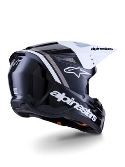 Prilba S-M3 RADIUM, ALPINESTARS (černá/bílá/šedá) 2026