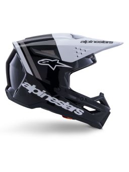 Prilba S-M3 RADIUM, ALPINESTARS (černá/bílá/šedá) 2026