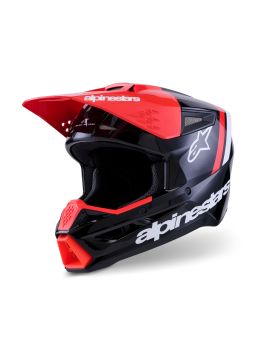 Prilba S-M3 RADIUM, ALPINESTARS (černá/červená fluo/bílá) 2026
