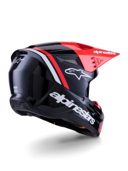 Prilba S-M3 RADIUM, ALPINESTARS (černá/červená fluo/bílá) 2026