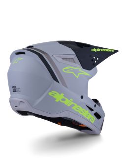 Prilba S-M3 RADIUM, ALPINESTARS (šedá mat/žlutá fluo/černá) 2026
