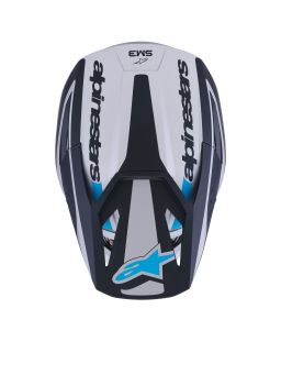 Prilba S-M3 HEAT, ALPINESTARS (stříbrná/modrá/černá matná) 2026