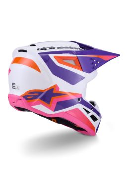 Prilba S-M3 HEAT, ALPINESTARS (bílá/fialová/růžová) 2026