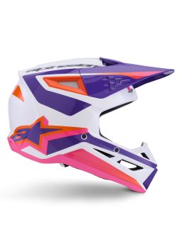 Prilba S-M3 HEAT, ALPINESTARS (bílá/fialová/růžová) 2026