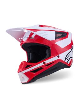 Prilba S-M3 HEAT, ALPINESTARS (červená/bílá/černá) 2026
