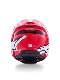 Prilba S-M3 HEAT, ALPINESTARS (červená/bílá/černá) 2026