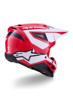 Prilba S-M3 HEAT, ALPINESTARS (červená/bílá/černá) 2026