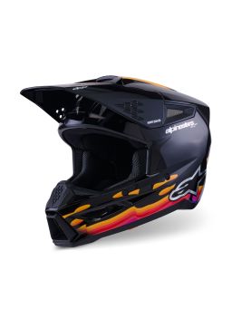Prilba S-M3 FORCE, ALPINESTARS (černá/žlutá/červená/bílá) 2026