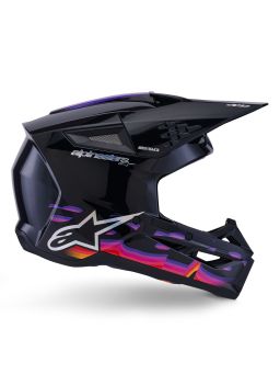 Prilba S-M3 FORCE, ALPINESTARS (černá/žlutá/červená/bílá) 2026