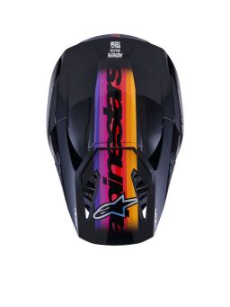 Prilba S-M3 FORCE, ALPINESTARS (černá/žlutá/červená/bílá) 2026