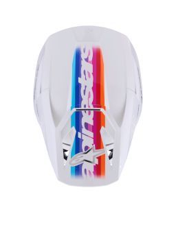 Prilba S-M3 FORCE, ALPINESTARS (bílá/žlutá/růžová/fialová) 2026