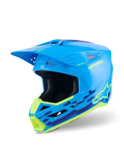 Prilba S-M3 FORCE, ALPINESTARS (modrá/žlutá fluo) 2026