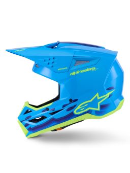 Prilba S-M3 FORCE, ALPINESTARS (modrá/žlutá fluo) 2026