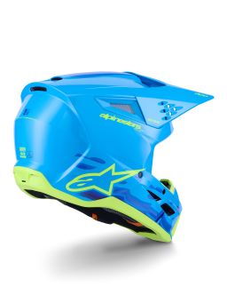 Prilba S-M3 FORCE, ALPINESTARS (modrá/žlutá fluo) 2026