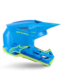 Prilba S-M3 FORCE, ALPINESTARS (modrá/žlutá fluo) 2026