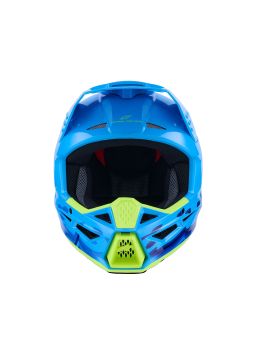 Prilba S-M3 FORCE, ALPINESTARS (modrá/žlutá fluo) 2026
