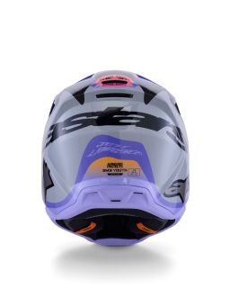 Prilba S-M3 edícia JETT LAWRENCE, ALPINESTARS (šedá/fialová/černá) 2026