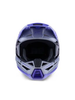 Prilba S-M3 edícia JETT LAWRENCE, ALPINESTARS (šedá/fialová/černá) 2026