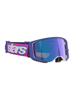 Okuliare SUPERTECH VISION VISTA, ALPINESTARS (fialová/růžová fluo, zrkadlové modré plexi) 2026