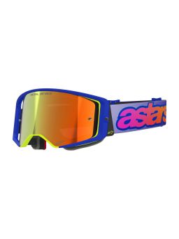 Okuliare SUPERTECH VISION VISTA, ALPINESTARS (modrá/žlutá/fialová, zrkadlové červené plexi) 2026