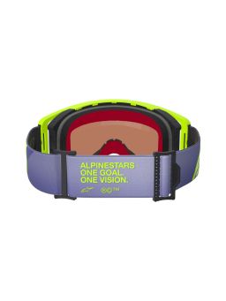 Okuliare SUPERTECH VISION CORP, ALPINESTARS (fialová/žlutá, zrkadlové strieborné plexi) 2026