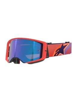 Okuliare SUPERTECH VISION CORP, ALPINESTARS (oranžová/fialová, zrkadlové modré plexi) 2026