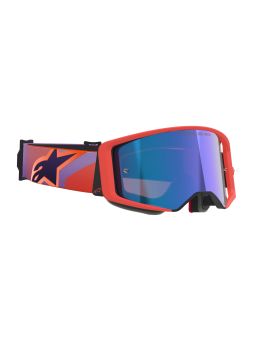 Okuliare SUPERTECH VISION CORP, ALPINESTARS (oranžová/fialová, zrkadlové modré plexi) 2026