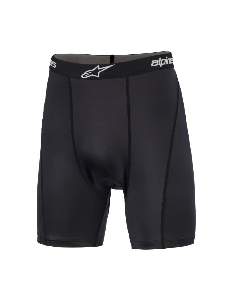 Trenírky MX BOXER PADDED, ALPINESTARS (černá/bílá) 2026