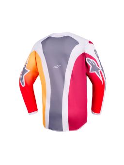 Dres FLUID PORTL YOUTH, ALPINESTARS, dětské (červená/oranžová/světle šedá) 2026
